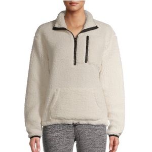 White Sherpa pullover